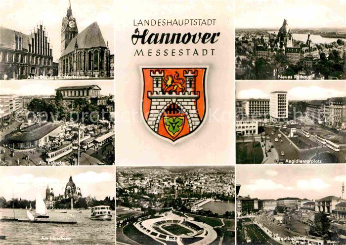HANNOVER  CITY Rathaus Stadion Hauptbahnhof