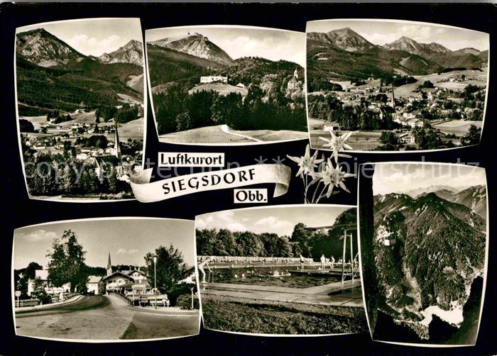 Siegsdorf Oberbayern Freibad Panorama