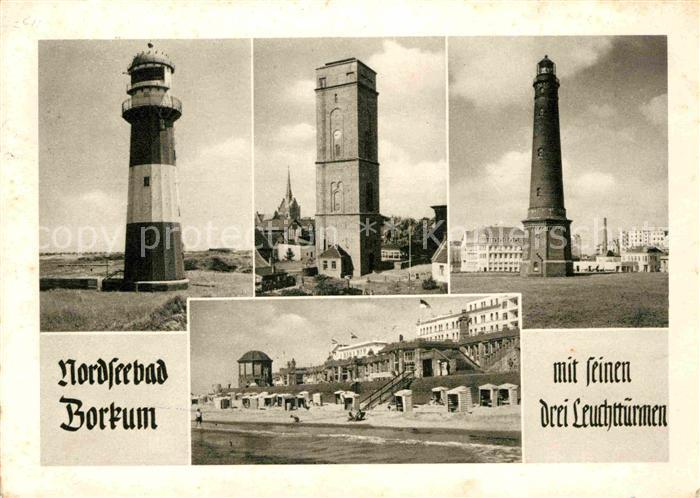 BORKUM Nordseebad Niedersachsen Leuchtturm