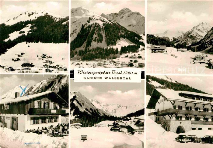 Walsertal Kleinwalsertal Wintersportplatz Baad