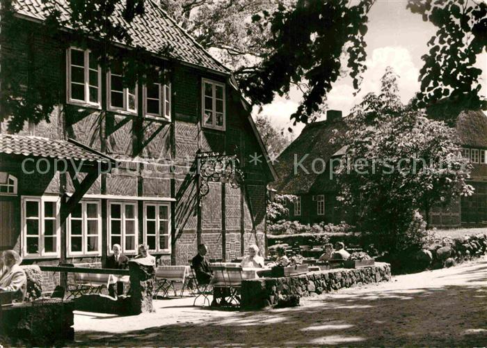 Wilsede Lueneburger Heide Gasthaus Heidemuseum