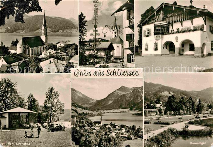 Schliersee Rathaus Kirche Kuranlagen