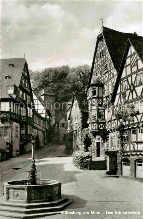 Miltenberg Main Das Schnatterloch Fachwerk