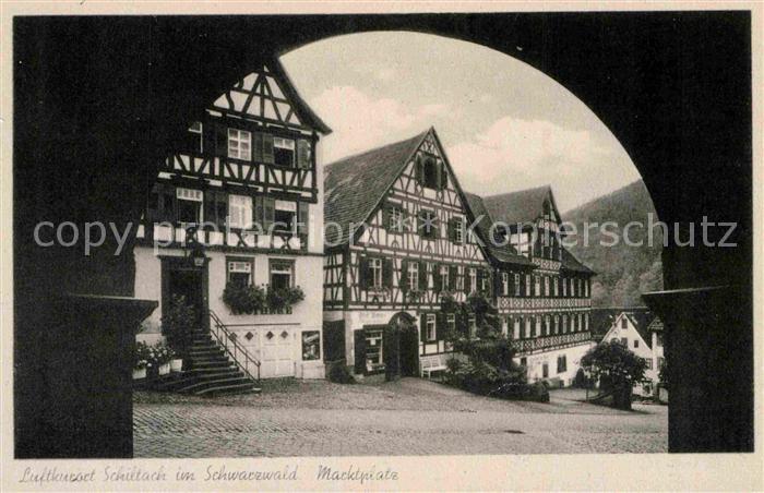 Schiltach Marktplatz Fachwerk