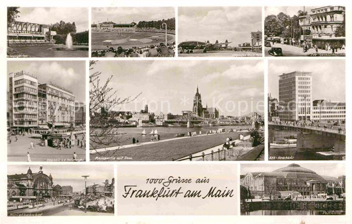 Frankfurt Main Hauptwache Palmengarten Festhalle Dom Flughafen AEG-Hochhaus