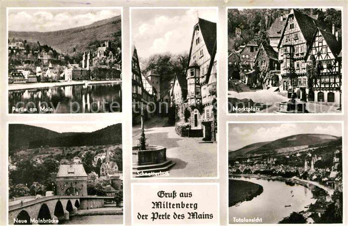 Miltenberg Main Mainpartie Mainbruecke Schnatterloch