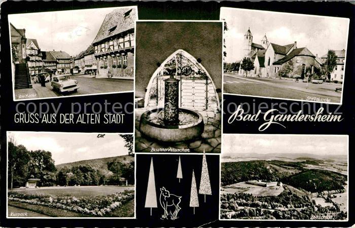 Bad Gandersheim Markt Kurpark Stiftskirche