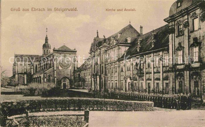 Ebrach Oberfranken Steigerwald Kirche und Anstalt
