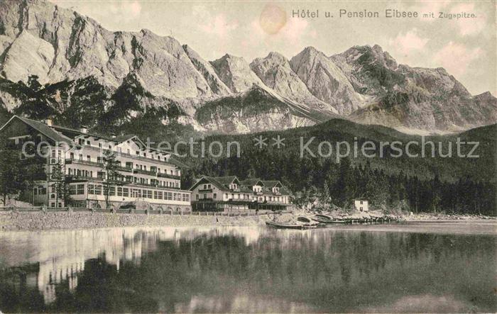 Eibsee Hotel Pension Eibsee mit Zugspitze