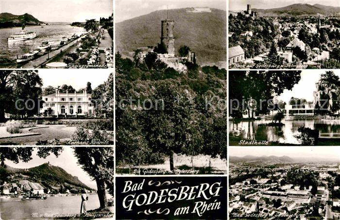 Bad Godesberg Godesburg Stadthalle Kurhaus Rheinpromenade