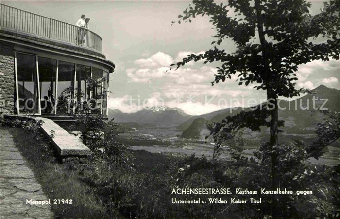 Achensee Rasthaus Kanzelkehre Achenseestrasse