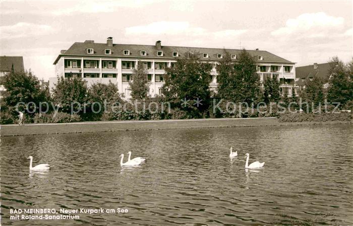 Bad Meinberg Kurpark Roland Sanatorium Schwaene