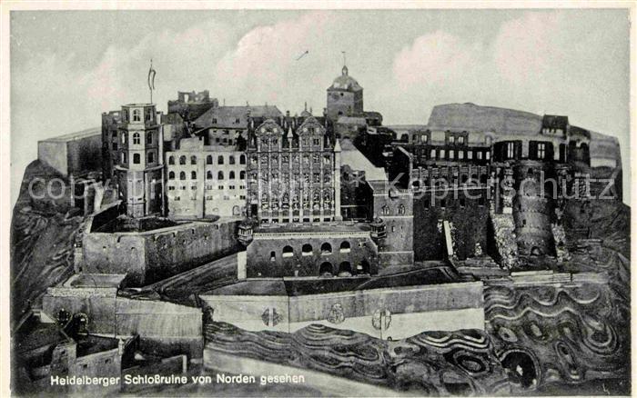 Heidelberg Neckar Schlossruine von Norden