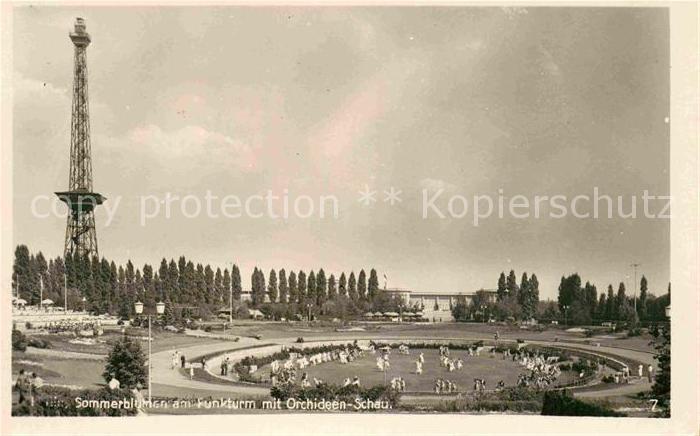 BERLIN  CITY Funkturm mit Orchideen Schau