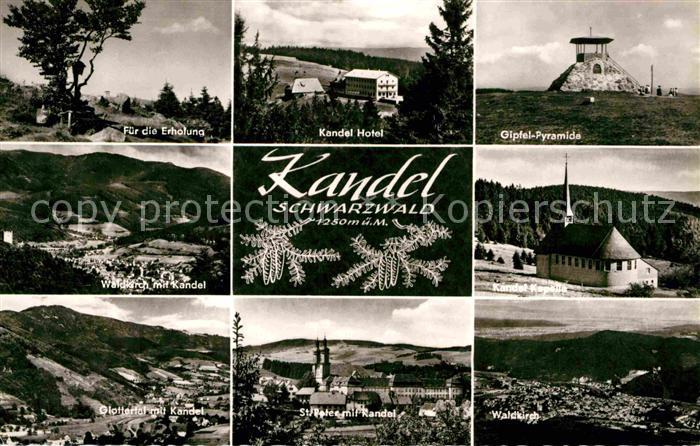 Kandel Breisgau Gipfelpyramide Kandel-Hotel Waldkirch Glottertal mit Kandel