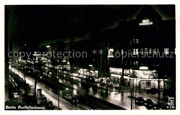 BERLIN  CITY Kurfuerstendamm bei Nacht