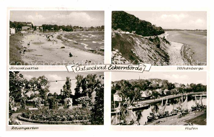 ECKERNFoeRDE Ostseebad Strand Rosengarten  Hafen Moevenberge