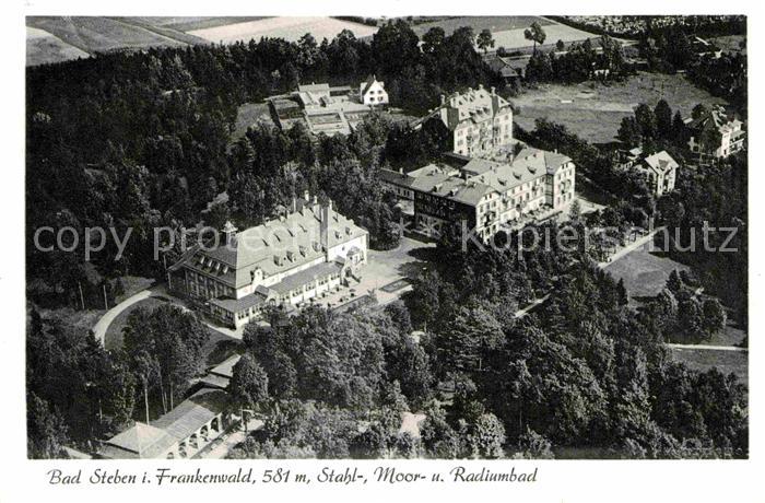 Bad Steben Fliegeraufnahme Stahl- Moor- und Radiumbad