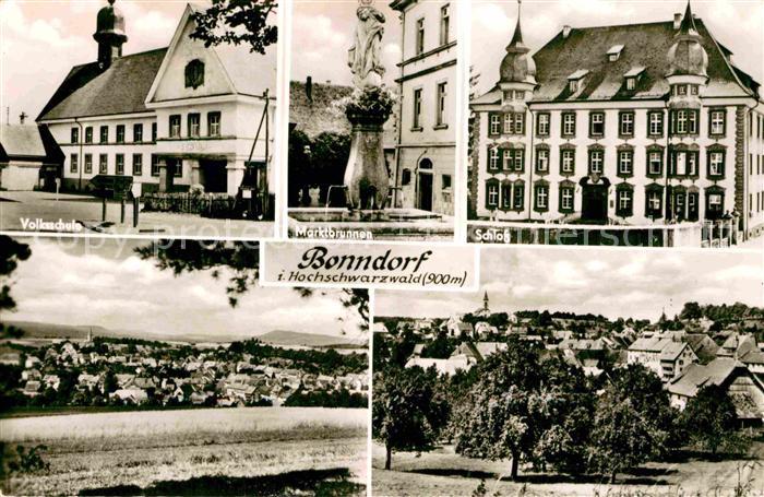 Bonndorf Schwarzwald Volksschule Schloss Marktbrunnen