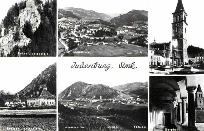 Judenburg Steiermark Ruine Lichtenstein Burghof