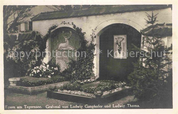 Egern Tegernsee Grabmal von Ludwig Ganghofer und Ludwig thoma