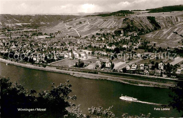 Winningen Mosel Fliegeraufnahme Moselpartie