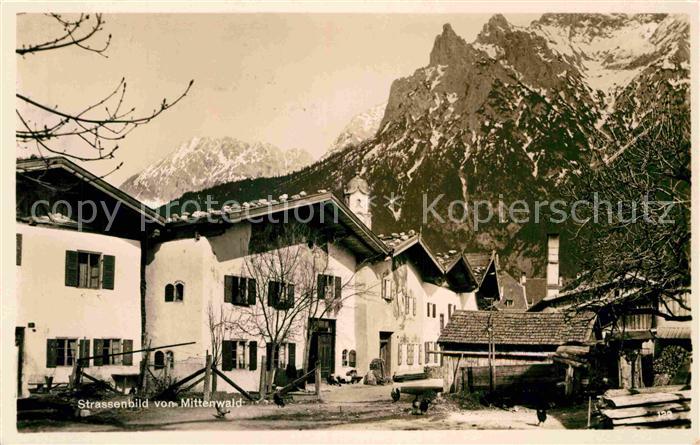 Mittenwald Bayern Ortspartie