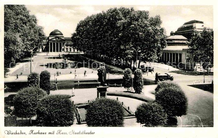 Wiesbaden Kurhaus mit Hess. Staatstheater
