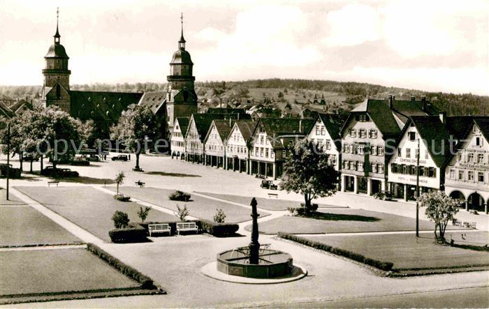 FREUDENSTADT BW Marktplatz mit Kirche
