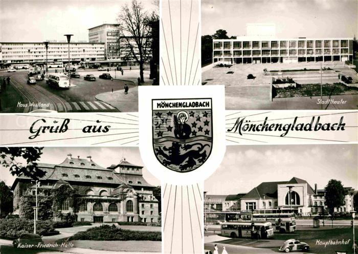 MoeNCHENGLADBACH NRW Haus-Westland Stadttheater Hauptbahnhof Kaiser-Friedrich-H
