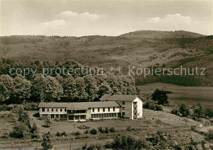 Naumburg Hessen Fliegeraufnahme Haus Naumburg der DAG
