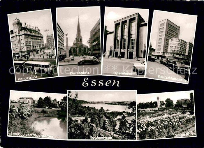 Essen Ruhr Handelshof Kurienplatz Opernhaus Deutschlandhaus Saalbau Baldeneysee