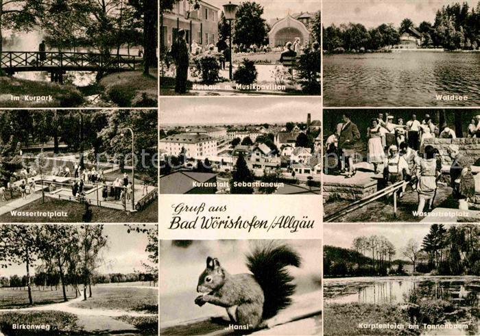 Bad Woerishofen Waldsee Wassertretplatz Kurpark Sebastianeum