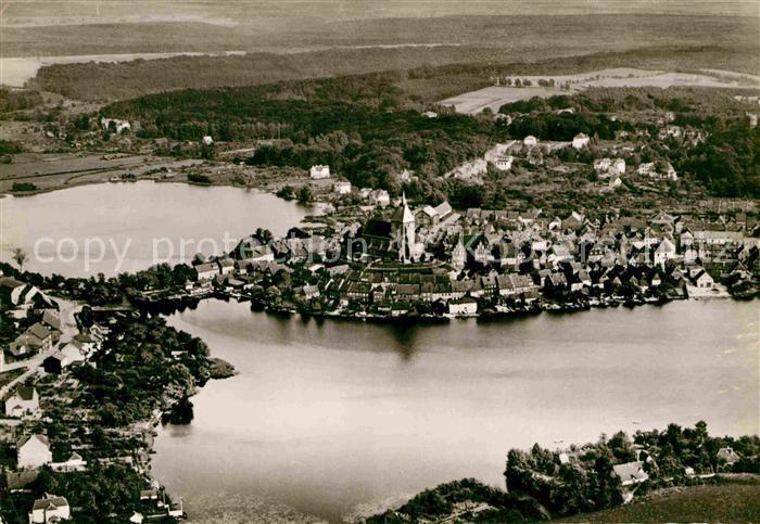 Moelln Lauenburg Fliegeraufnahme mit See