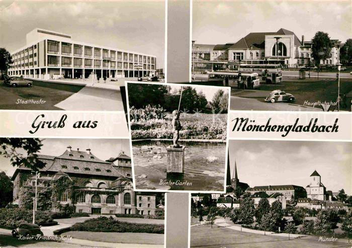 MoeNCHENGLADBACH NRW Stadttheater Hauptbahnhof Muenster Kaiser-Friedrich-Halle