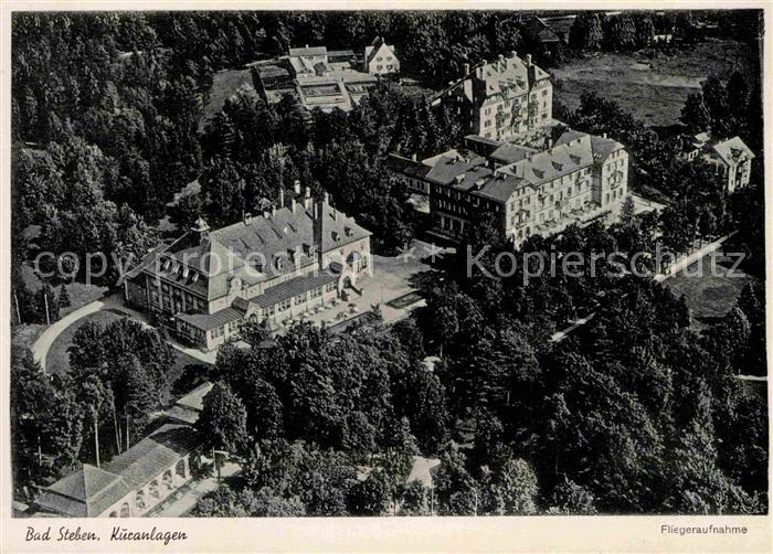 Bad Steben Fliegeraufnahme Kuranlagen
