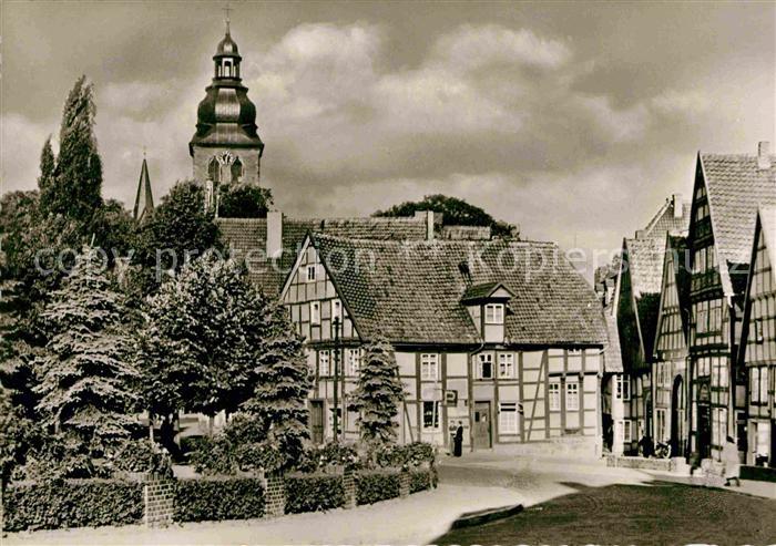 Bad Salzuflen Salzhof mit Kirchen Fachwerk