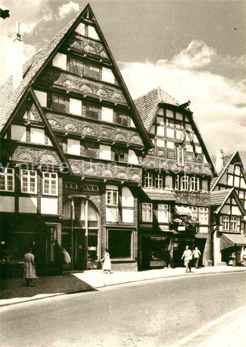 Bad Salzuflen Fachwerkhaeuser in der Langen Strasse