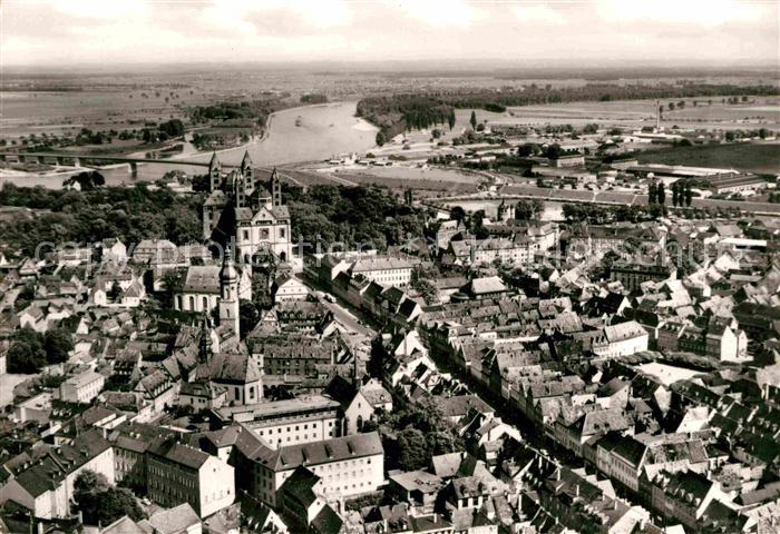Speyer Rhein Fliegeraufnahme mit Muenster