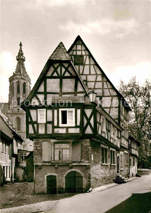 Meisenheim Glan Ritterherberge Obergasse mit Schlosskirche