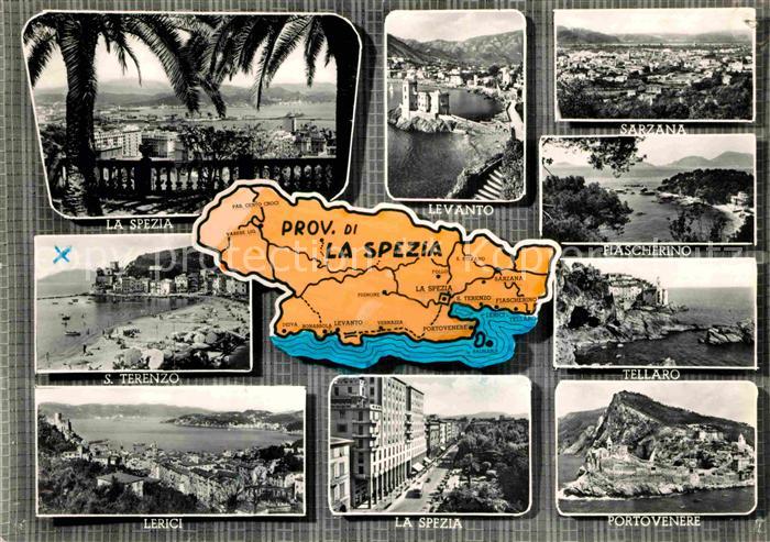 La Spezia Levanto Sarzana Flascherino Tellaro Portovenere Lerici S. Terenzo