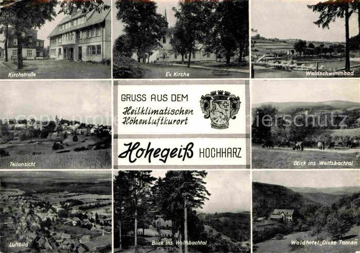 Hohegeiss Harz Waldhotel Dicke Tannen Fliegeraufnahme Wolfsbachtal Kirchstrasse