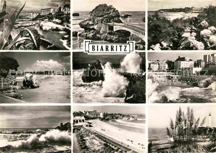 Biarritz Pyrenees Atlantiques Strand Brücke