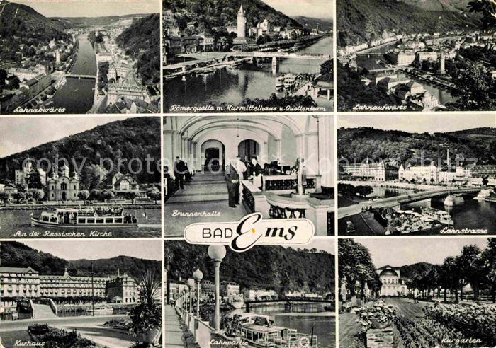 Bad Ems Lahnpartie Fliegeraufnahme Roemerquelle Kurmittelhaus Kurhaus