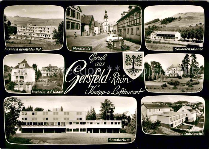 Gersfeld Rhoen Schwedenschanze Kurhotel Gersfelder Hof Kurheim Ludwigsstift Sana