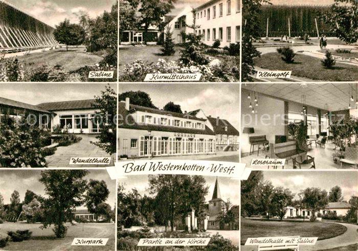 Bad Westernkotten Saline Kurmittelhaus Minigolf Wandelhalle Kurpark