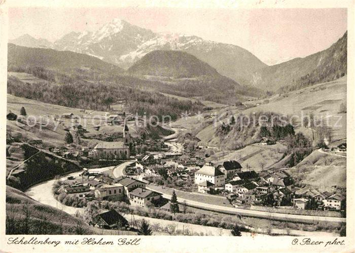 Schellenberg Marktschellenberg Fliegeraufnahme mit Hohem Goell