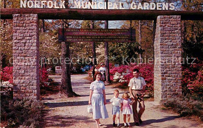 Norfolk Virginia The entrance to the beautiful Azalea Gardens