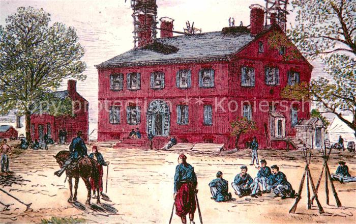 Charles City Virginia The birthplace of William Harrison Hospital Kuenstlerkarte