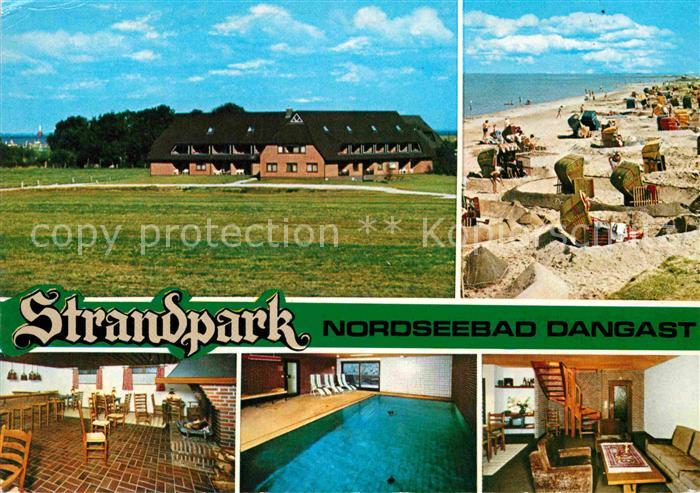 Dangast Nordseebad Strandpark Gastraeume Hallenbad Strandpartie